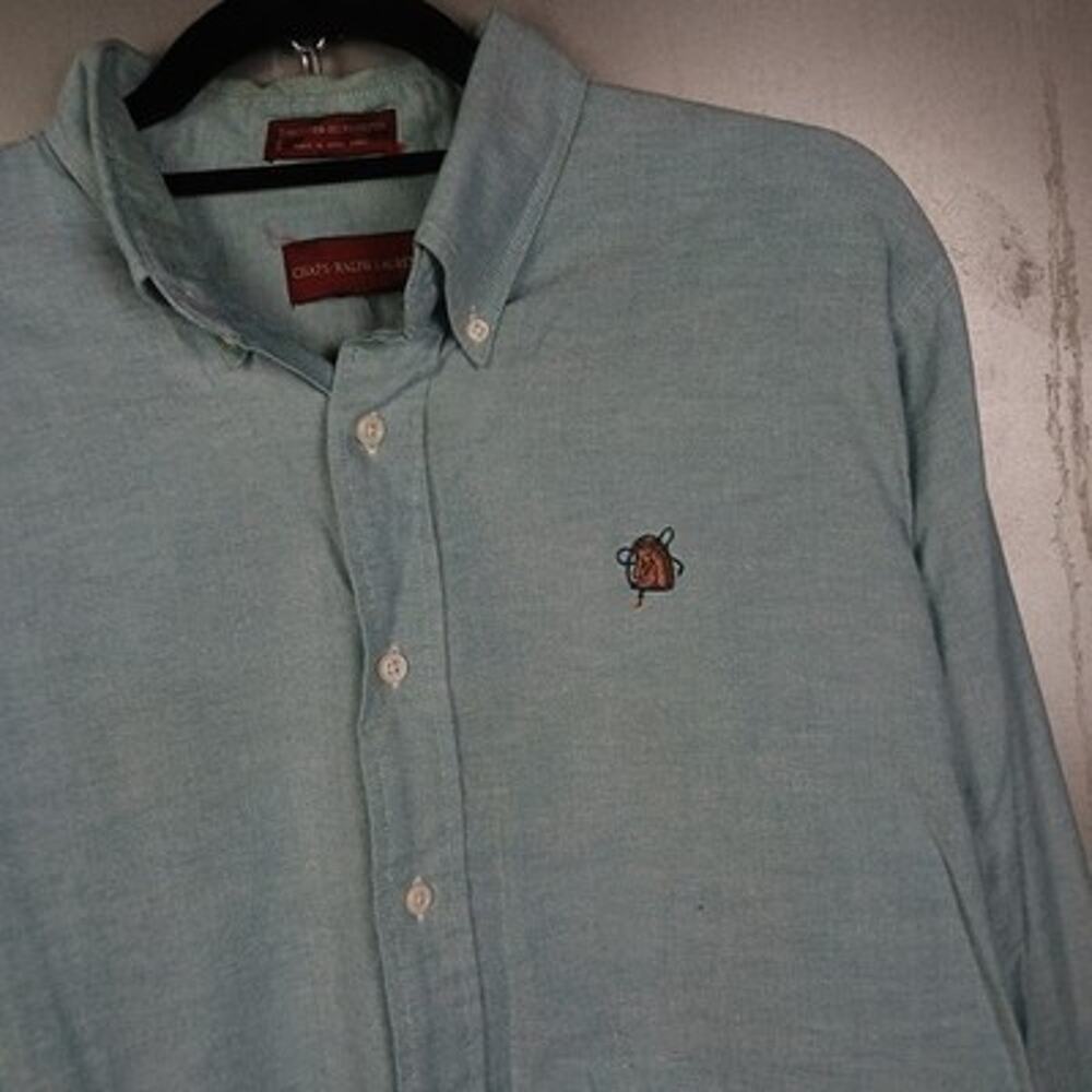Chaps Ralph Lauren Vintage 80s Horse Embroidered Button Down Shirt Large Preppy